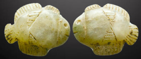 Ancient Roman Fish Applique Reference: Condition: Very Fine

Weight: 4.37 gr. Diameter: 22.6 mm