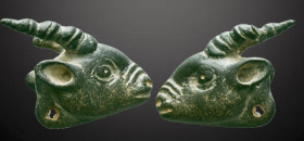 Roman Light stone Goat Head, CIRCA 1ST-2ND CENTURY A.D. Reference: Condition: Very Fine

Weight: 18.9 gr. Diameter: 50.1 mm