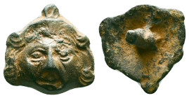 Ancient Roman bronze applique , 1st - 2nd Century A.D Reference: Condition: Very Fine

Weight: 4,33 gr. Diameter: 18,0mm