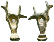 Ancient Stag Pendant, Reference: Condition: Very Fine

Weight: 12,0 gr. Diameter: 38,2 mm