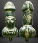 Ancient Roman Stone Phallus Pendant, c. 3rd-5th century AD. Reference: Condition: Very Fine

Weight: 23.0 gr. Diameter: 53.6 mm