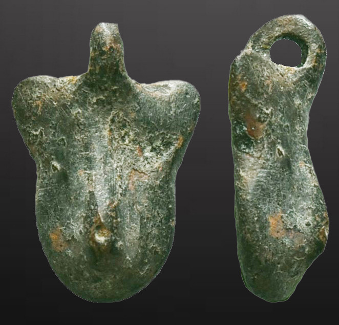 Ancient Roman Bronze Phallus Pendant, c. 3rd-5th century AD. Reference: Conditio...
