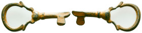 Ancient Roman Bronze Door Key Reference: Condition: Very Fine

Weight:3,70 gr. Diameter: 37,7 mm