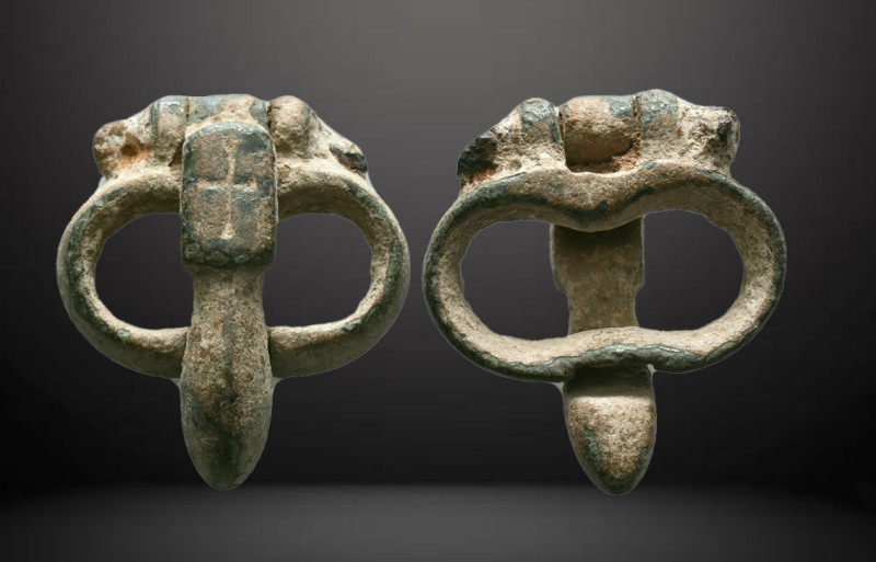 Ancient Roman military / legionary Belt Buckle c. 1st-3rd century AD. Reference:...