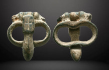 Ancient Roman military / legionary Belt Buckle c. 1st-3rd century AD. Reference: Condition: Very Fine

Weight: 13.0 gr. Diameter: 28.2 mm