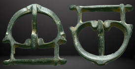 Ancient Roman military / legionary Belt Buckle c. 1st-3rd century AD. Reference: Condition: Very Fine

Weight:9.57 gr. Diameter: 28.6 mm