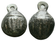 Ancient Roman Theatre Bell, 1st - 2nd Century A.D Reference: Condition: Very Fine

Weight: 44.5 gr. Diameter: 105.8 mm