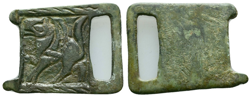 Ancient Roman military / legionary Belt Buckle c. 1st-3rd century AD. Reference:...