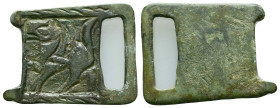 Ancient Roman military / legionary Belt Buckle c. 1st-3rd century AD. Reference: Condition: Very Fine

Weight: 8.49 gr. Diameter: 37.8 mm