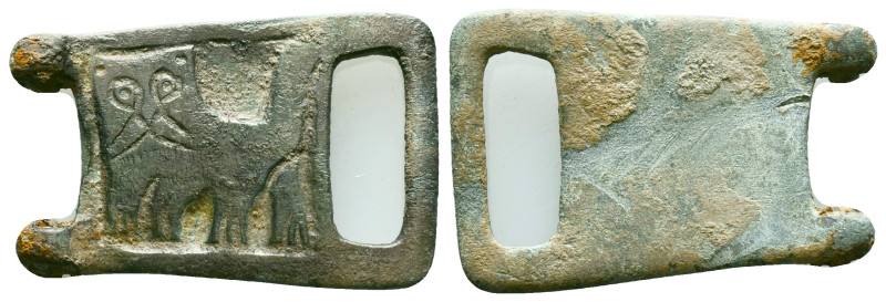 Ancient Roman military / legionary Belt Buckle c. 1st-3rd century AD. Reference:...