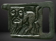 Ancient Roman military / legionary Belt Buckle c. 1st-3rd century AD. Reference: Condition: Very Fine

Weight: 8,123 gr. Diameter: 33,5 mm