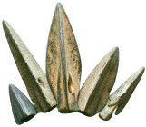 Lot of 5 Ancient Arrow Heads, Ae Bronze, Reference: Condition: Very Fine

Weight: gr. Diameter: mm