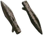 Ancient Arrow Heads, Ae Bronze, Reference: Condition: Very Fine

Weight: 7.16 gr. Diameter: 47.4 mm