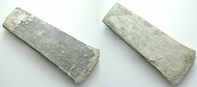 Ancient Bronze Axe Head Reference: Condition: Very Fine

Weight: 553.0 gr. Diameter: 143.5 mm