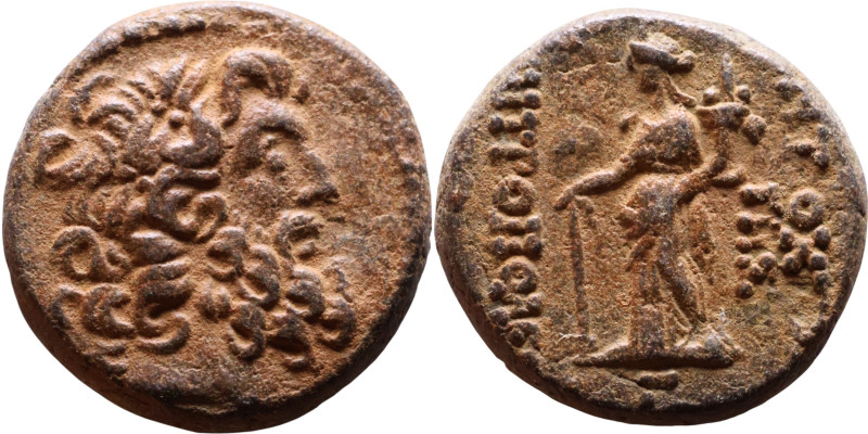 SYRIA. Antioch. Civic issue (100-1 BC). AE bronze. Obv: laureate head of Zeus, r...