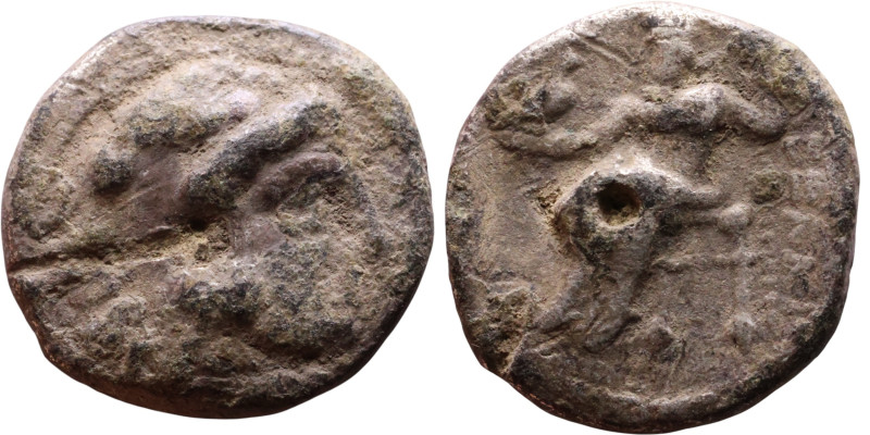 Alexander III (336-323 BC) Drachm Obverse: Head of Herakles to right, wearing li...