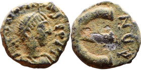 Anastasius (491-518) Pentanummium. Obverse: DN ANASTA PP AV. Reverse: Large E