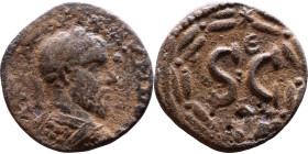 Macrinus (217-218) Syria: Antioch Obv: Bust of emperor. Rev: Large S C