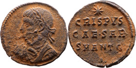 Crispus (Caesar: 317-326) Follis. Obverse:Laureate, draped and cuirassed bust Rev: CRISPVS CAESAR