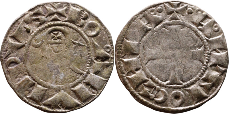 Principality of Antioch. Bohemond III (1163-1201) Denier. Antioch. Obverse: BOAИ...
