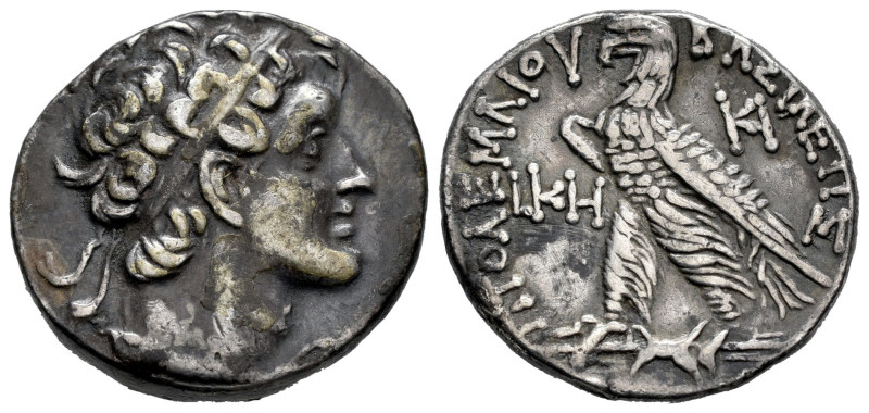 Ptolemaic Kings of Egypt. Ptolemy VIII Euergetes II (Physcon). Tetradrachm. RY 2...