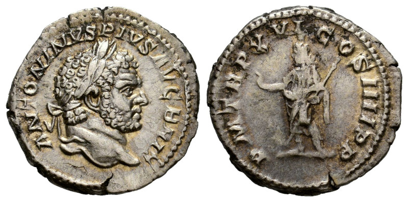 Caracalla. Denarius. 213 AD. Rome. (Ric-IV 208). (Bmcre-50). (Rsc-221). Anv.: AN...