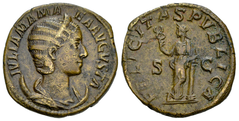 Julia Mamaea. Dupondius. 228 AD. Rome. (Ric-IV 678). (Bmcre-493). (C-23). Anv.: ...