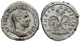 Philip I. Seleucis and Pieria. Tetradrachm. 244-249 AD. Antioch. (Prieur-308). (McAlee-901d). Anv.: AYTOK K M IOYΛ ΦΙΛΙΠΠΟΥ CЄB. Laureate, draped and ...