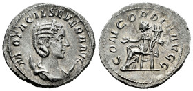 Otacilia Severa. Antoninianus. 246-248 AD. Rome. (Ric-IV 125c). (Rsc-4). Anv.: M OTACIL SEVERA AVG, diademed and draped bust to right, set on crescent...
