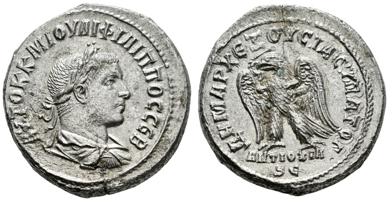 Philip II. Seleucis and Pieria. Tetradrachm. 248 d.C. Antioch. (Prieur-473). (Mc...