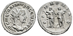 Trajan Decius. Antoninianus. 249-251 AD. Rome. (Ric-IV 21b). (Rsc-86). Anv.: IMP C M Q TRAIANVS DECIVS AVG, radiate, draped and cuirassed bust to righ...