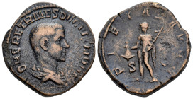 Herennius Etruscus. Sestertius. 250-251 AD. Rome. (Ric-IV 167a note. (Decius)). Anv.: Q HER ETR MES DECIVS NOB C, bare-headed and draped bust to right...