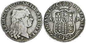 Italy. Ferdinand IV, Infant of Spain. 120 grana. 1798. Naples. P-AP. (Tauler-3934). (Vti-299). (Vanhoudt-393/2). Ag. VF/Choice VF. Est...110,00. 

S...