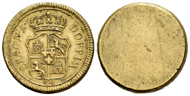 Italy. Ponderal Doppia Spagna. 13,42 g. Choice VF. Est...65,00. 

Spanish description: Italia. Ponderal Doppia Spagna. 13,42 g. MBC+. Est...65,00.