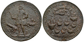 Great Britain. Vernon Admiral. Medal. 1739. Porto Bello. (McClean-G 96). Ae. 13,72 g. VF. Est...110,00. 

Spanish description: Gran Bretaña. Almiran...