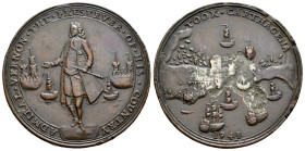 Great Britain. Vernon Admiral. Medal. 1741. Cartagena. (Adams&Chao-CAv2B). Anv.: ADMIRAL · VERNON · THE · PRESERVER · OF · HIS · COUNTRY. Full-length ...