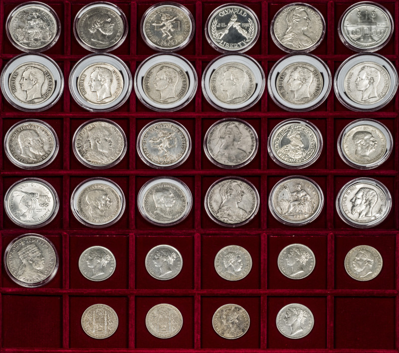 Large lot of 34 world coins. Containing from countries as Germany-Wurttemberg, A...