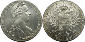 RDR – Habsburg – Österreich, RÖMISCH-DEUTSCHES REICH. Maria Theresia (1740-1780). Taler 1780 SF. Silber. Stempelglanz