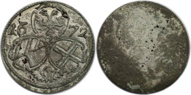 RDR – Habsburg – Österreich, RÖMISCH-DEUTSCHES REICH. Leopold I. (1657-1705). 2 Pfennig 1672 R. Stempelglanz