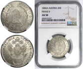 RDR – Habsburg – Österreich, KAISERREICH ÖSTERREICH. Franz II.(I.) (1792-1835). 20 Kreuzer 1806 A, Wien. NGC AU 58