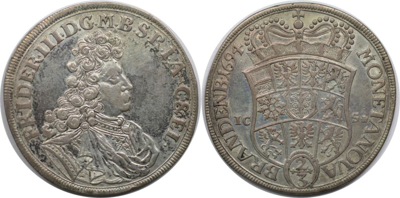 Altdeutsche Münzen und Medaillen, BRANDENBURG IN PREUSSEN. Friedrich III. (1688-...
