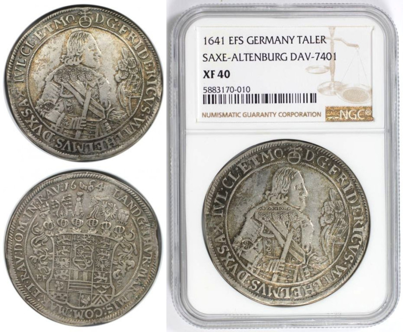 Altdeutsche Münzen und Medaillen, SACHSEN - ALTENBURG. Friedrich Wilhelm II. (16...