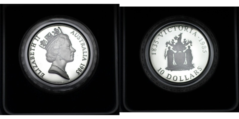Weltmünzen und Medaillen, Australien / Australia. "Victoria". 10 Dollars 1985. 2...