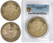 Weltmünzen und Medaillen, Barbados. 10 Dollars 1978. Silber. KM 17a. PCGS PR65DC