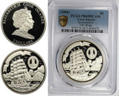 Weltmünzen und Medaillen, Cookinseln / Cook Islands. "Kruzenstern". 5 Dollars 2008. 28,28 g. 0.999 Silber. KM 671. PCGS PR69DC