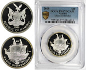 Weltmünzen und Medaillen, Namibia. "Klaus Stortebeker". 10 Dollars 2008. Silber. PCGS PR67DC