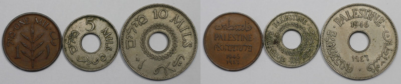 Weltmünzen und Medaillen, Palästina / Palestine, Lots und Sammlungen. 1 Mil, 5 M...