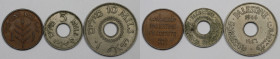 Weltmünzen und Medaillen, Palästina / Palestine, Lots und Sammlungen. 1 Mil, 5 Mils, 10 Mils. Lot von 3 Münzen 1946. Bild ansehen Lot