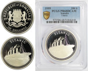 Weltmünzen und Medaillen, Somalia. "Titanic". 250 Shillings 1999. Silber. KM UC# 343. PCGS PR68DC