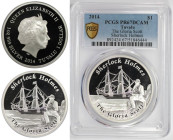 Weltmünzen und Medaillen, Tuvalu. "The Gloria Scott" 1 Dollar 2014. Silber. KM UC# 270. PCGS PR67DC